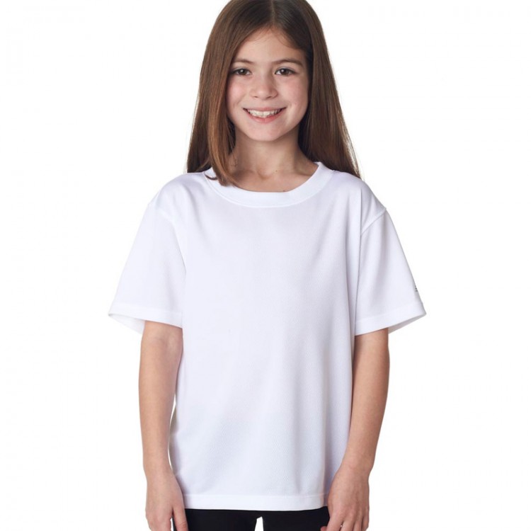 Sns Kids Plain White 100 Cotton Sofspun T Shirt 160 Gsm