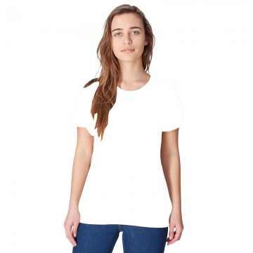 Crew Neck Power Washed American Apparel White T shirt