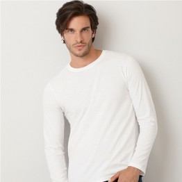 Gildan Plain White 100% Softstyle long sleeve T-Shirt