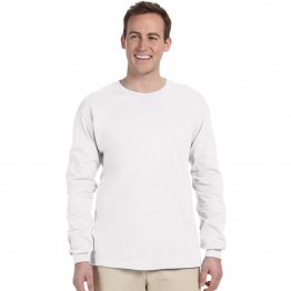 Gildan Plain White 100% Ultra Cotton long sleeve T-Shirt