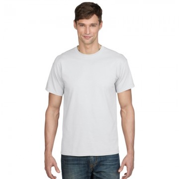 Gildan Plain White Dryblend polyester mix T-Shirt