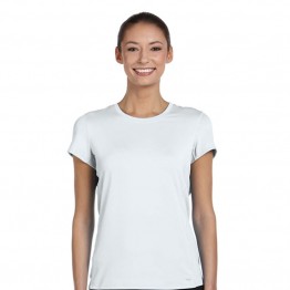 Women Fruit Of The Loom Lady Fit Performance Polyester White T-Shirt