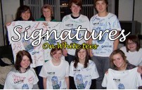 White t short for leavers party